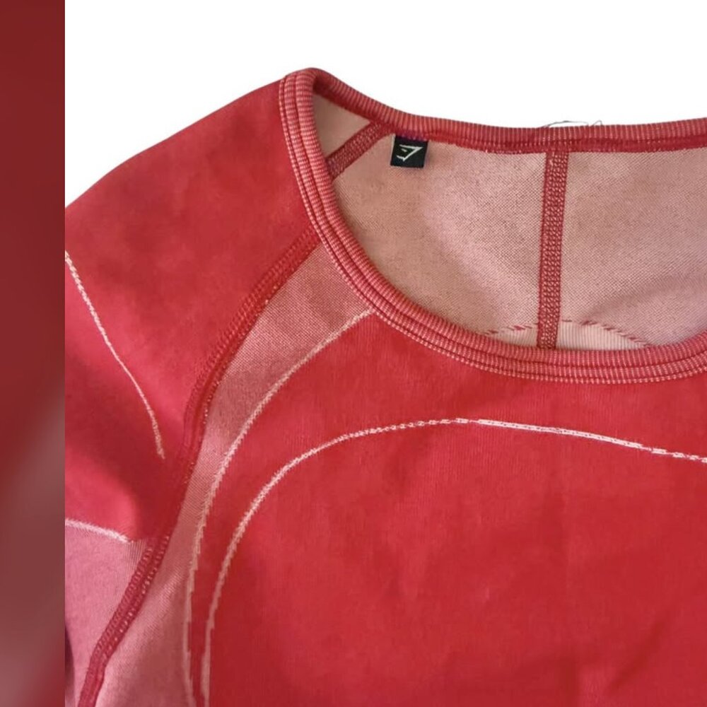 Gymshark Cropped Turbo Seamless Long Sleeve Stret… - image 3